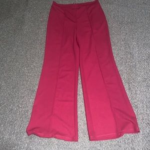 Red dress pants